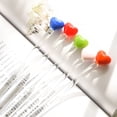 thumbnail image 4 of 8 Piece Glass Swizzle Sticks with Love Heart Head Reusable Coffee Stirring Stick Hot Chocolate Milk Espresso Stirrers Spoons for Party Cafe Bar Home Glasses Mug Decoration, Multicolor, 17.5cm/6.9inch, 4 of 7