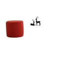thumbnail image 1 of Escabel,Reposapiés pequeño,taburete otomano,sofá,taburete de té,Reposapiés Cubo Taburete Taburete para Dormitorio Baño,Estatua de reno,Estatua de reno negro,decoración del hogar,arte y, 1 of 8