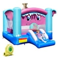 thumbnail image 1 of Gymax Inflatable Bounce House 3-in-1 Elephant Theme Inflatable Castle w/ 735W Blower, 1 of 10