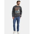 thumbnail image 2 of Star Wars Men's & Big Men's Millennium Falcon Death Star Graphic Print Crewneck Sweatshirt, Sizes S-2XL, 2 of 5