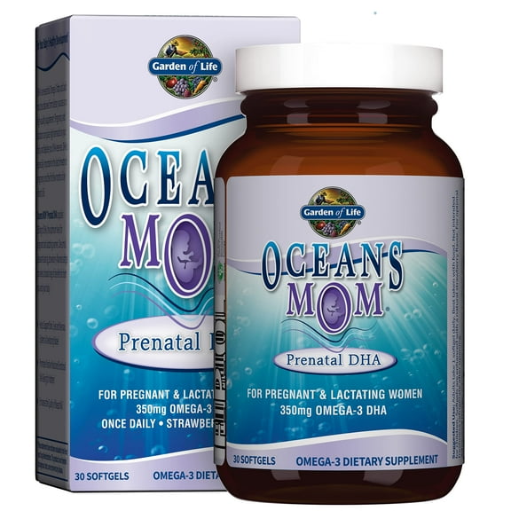 Garden of Life Oceans Mom Prenatal DHA 350mg, 30 Softgels
