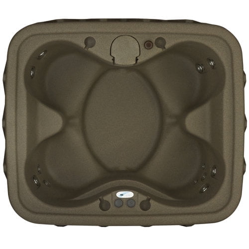 Aquarest Spas AR-300 Select 2- Person 20 - Jet- Plug and Play Hot Tub w/LED waterfall - Brownstone