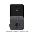 thumbnail image 3 of Cámara de timbre Detección de movimiento Timbre Cámara de seguridad WiFi inalámbrico para el hogar, 3 of 8