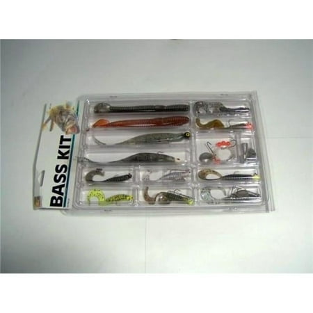 Danielson BK100 Bass Kit - Jigs Worms Spinners Grubs and Shad