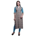 thumbnail image 1 of Bimba Robe Longue en Rayonne Imprimée Tunique Droite pour Femmes Haut Indien, 1 of 6