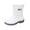 White, variant on Waterproof Mid Calf Rain Boots Wet Weather Strolling, Seamless Rubber Muddy Boots Farm Gardening Footwear, Protective Shoes Outdoor Car Washing, Heavy Duty Utility Footwear Rainy Day Commute, Green 7