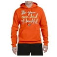 thumbnail image 2 of Positivity saying Pop Culture Unisex Graphic Hoodie Sweatshirt, Orange, Large, 2 of 3