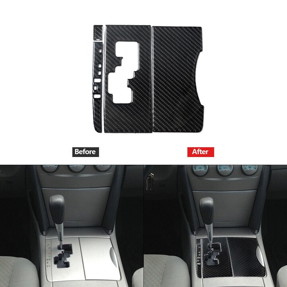 4x Carbon Fiber Gear Shift Panel Cover Trim Type A For Toyota Camry 2007-2011