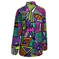 thumbnail image 5 of Retro 80s Pop Art Long Sleeve Blouse Woman Streetwear Casual Shirts Summer Oversize Woman Streetwear Clothing Birthday Present, 5 of 7