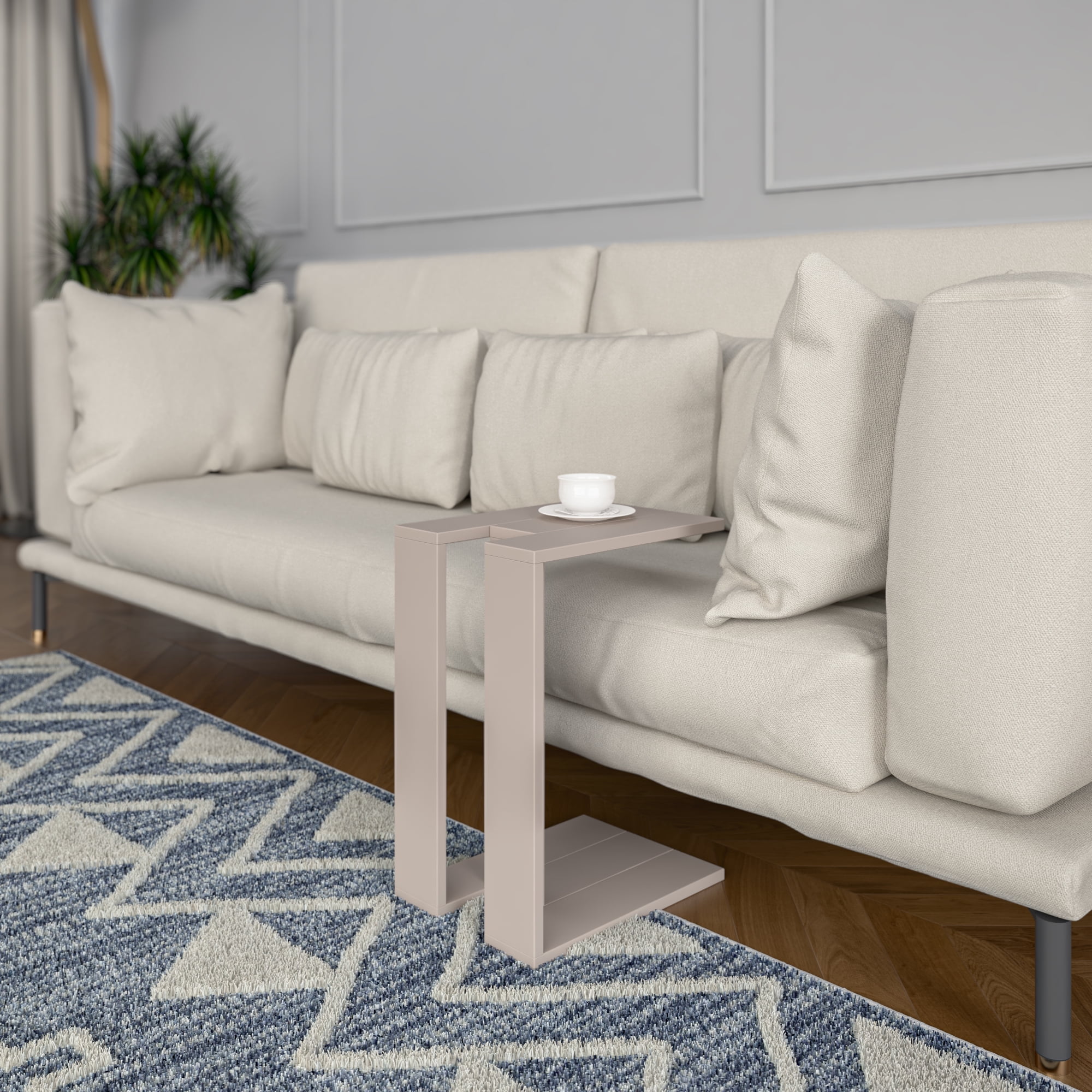 Ada Home Decor Furniture Light Mocha Stanley Modern Side Table