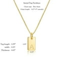 thumbnail image 5 of MACEHLJP Initial Necklaces for Women 14K Gold Plated J-Initial Tag Pendant Necklace for Her, 5 of 5