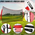 thumbnail image 4 of Warmyou 20x10ft Multisport Protective Screen, Red Nylon Backstop Net with Carry Bag, Suitable for Baseball, Softball, Soccer, Basketball, Lacrosse, 4 of 4