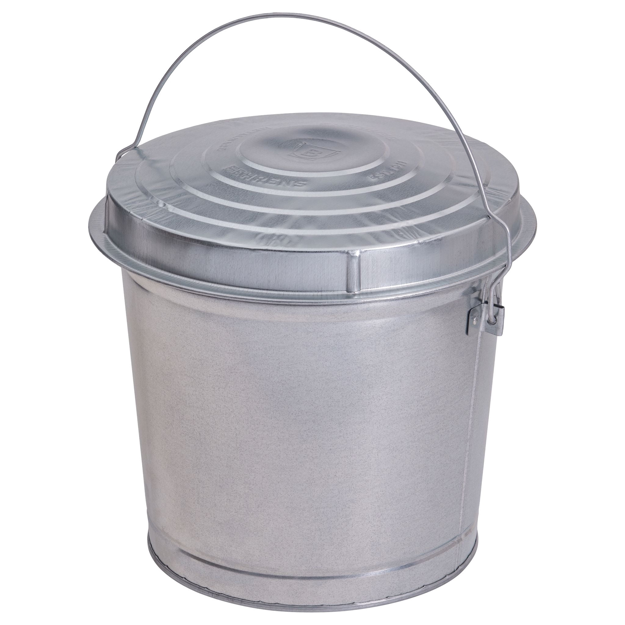 Birds Choice Galvanized Steel Locking Lid Seed Can with Lid - 10 Gallon