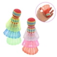 thumbnail image 1 of TABLZONE 12Pcs Badminton Shuttlecocks Sports Assorted Color For Exercising Hand Eye Coordination Indoor Play, 1 of 6