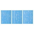 thumbnail image 1 of Unique Bargains 3 Pcs Luminous Fake Tattoos Bracelet Pattern Temporary Tatto for Adult Fluorescent Blue, 1 of 5
