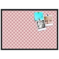 thumbnail image 2 of PinPix 40x28 Custom Cork Bulletin Board Argyle Light Pink Poster Board Has a Fabric Style Canvas Finish, Framed in Argyle Light Pink, by ArtToFrames (PinPix-649), 2 of 6