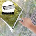 thumbnail image 2 of Shower Squeegee 10Inch Stainless Steel Window Squeegee with 2 Hooks Lightweight Shower Wiper Multi Purpose Window Mirror Squeegee Bathroom Cleaning Tool for Window Glass Tile Cleaning, 2 of 11