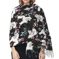 thumbnail image 5 of Shawl Wraps for Women - Artistic Poodle Dog Multicolor Oversized Fall Winter Fashion Blanket Scarf for Women, 5 of 6