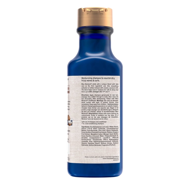 Maui Nui Nourish & Moisture Coconut Milk Shampoo photo 4