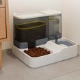 thumbnail image 2 of Upgraded Sakura Pink Automatic Cat Feeder and Water Dispenser Combo - Large Capacity 2-in-1 Pet Feeding Station with Non-Wetting Design, Continuous Fresh Water Flow, Ideal for Busy Owners, Perfect, 2 of 5