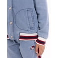 thumbnail image 2 of Wonder Nation Hello Kitty Girls Cotton Denim Bomber Jacket, Midweight, Sizes 4-18, 2 of 8
