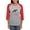 Heather/Red, variant on CafePress - Entrails On Wht Long Sleeve T Shirt - Womens Baseball Tee