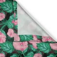 thumbnail image 3 of Ambesonne Tropical Kitchen Curtains, Arrangement of Foliage, 55"x39", Pale Pink and Sea Green, 3 of 3