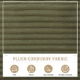 thumbnail image 6 of FFH 65.4" Chaise Lounge Indoor, Modern Corduroy Fabric Indoor Lounge Chair, Sleeper Sofa for Living Room, Small Space, Green, 6 of 10