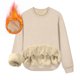 thumbnail image 3 of pstuiky camisas de manga larga para hombre, Blusas holgadas de manga larga con cuello redondo, informales, cálidas y gruesas, de color liso, fáciles de usar, para hombre xxxl, 3 of 8