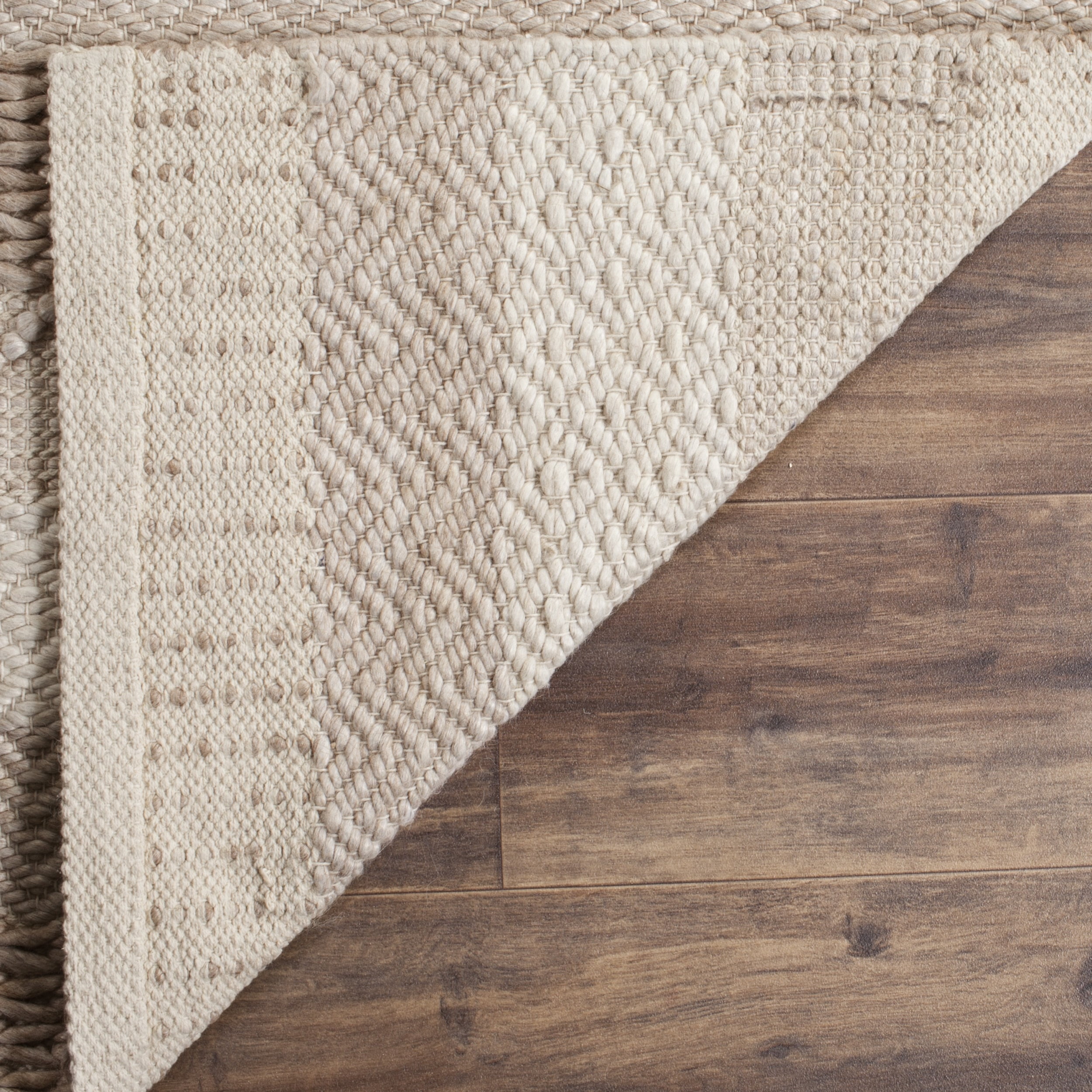 SAFAVIEH Natura Dahila Geometric Braided Wool Area Rug, Beige, 6' x 6' Square