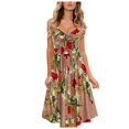 thumbnail image 2 of SMihono Robe Bohème d'Été pour Femmes Grande Taille Mode Femmes Été Bord de Mer à Bretelles Sans Manches à Col en V Imprimée Robe Décontractée, 2 of 6