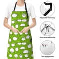 thumbnail image 5 of Bingfone Funny Sheep Doing Yoga Apron Gifts For Men, Women Professional Grade Chef Apron For Kitchen,Bbq & Grill, 5 of 8