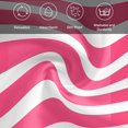 thumbnail image 5 of Pink Striped Cloth Napkins, Modern Simple Monochrome Geometric White Washable and Reusable Dinner Napkins Set of 4, Table Napkin for Kitchen Party Birthday Wedding Hotel Housewarming 20"x20", 5 of 8