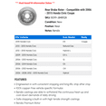 thumbnail image 2 of Rear Brake Rotor - Compatible with 2006 - 2015 Honda Civic Coupe 2007 2008 2009 2010 2011 2012 2013 2014, 2 of 2