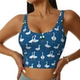 thumbnail image 2 of Picia Cartoon Geese With Xmas Sports Bra for Women,Padded Strappy Sports Bras Medium Support Yoga Bra with Removable Cups,Running Yoga Bra-X-Large, 2 of 9