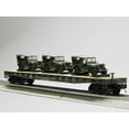 thumbnail image 6 of MTH PREMIER US ARMY FLAT CAR W/ WILLY'S TRANSPORT JEEP O GAUGE 20-92368B-609103, 6 of 8