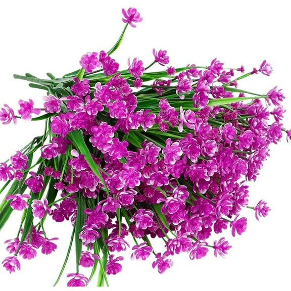 LYCAQL 1 Bundles Artificial Flowers for Outdoor,No Fade Flowers for Decoration Hanging Planters Indoor Outside Garden Porch Window Box Home Wedding Farmhouse