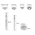 thumbnail image 2 of Unique Bargains Snap Fasteners Kit Metal 3 Colors with 3 Setter Tools & Storage Box, 60 Sets, 2 of 7