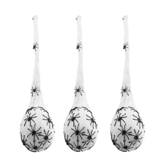 Halloween Hanging Decorations Spider Egg ,Spider Egg Decoration with Led Lights Halloween Light-Up Spider Decoration