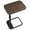 Espresso, variant on TV Tray Table, Adjustable Height & Flip-Top & Rounded Metal Corners, Snack Table for Couch, Sofa, Bed, Chair, Living Room, C Shaped End Side Table for Eating, Dinner or Laptop, Small Spaces