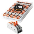 thumbnail image 1 of Terminales de conexión automática, conector rápido de cables, conector de tuerca de palanca, surtido de conductores, conectores de cables compactos (15 piezas), 1 of 5