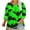 Green-Halloween Shirts, variant on Jsaierl Halloween Shirts for Women Plus Size Pumpkin Ghost Graphic Tees Work Crewneck T-shirt 3/4 Sleeve Tunic Blouse Tops Halloween Clothes
