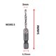thumbnail image 1 of Juego de brocas para grifo, vástago hexagonal chapado en titanio, broca de rosca HSS, máquina de tornillo, grifo compuesto M3 M4 M5 M6 M8 M10, herramientas manuales, 6 uds., 1 of 5