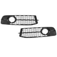 thumbnail image 1 of 2pcs Front Foglight Grille Left Right Mesh Style Glossy Black Replacement for A6 C6 2008‑2011, 1 of 8