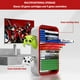 thumbnail image 2 of Torre para discos de videojuegos con 18 compartimentos, soporte para almacenamiento de videojuegos, torre para discos de videojuegos que ahorra espacio y tiene gran capacidad, 4 ganchos para mandos, 2 of 6