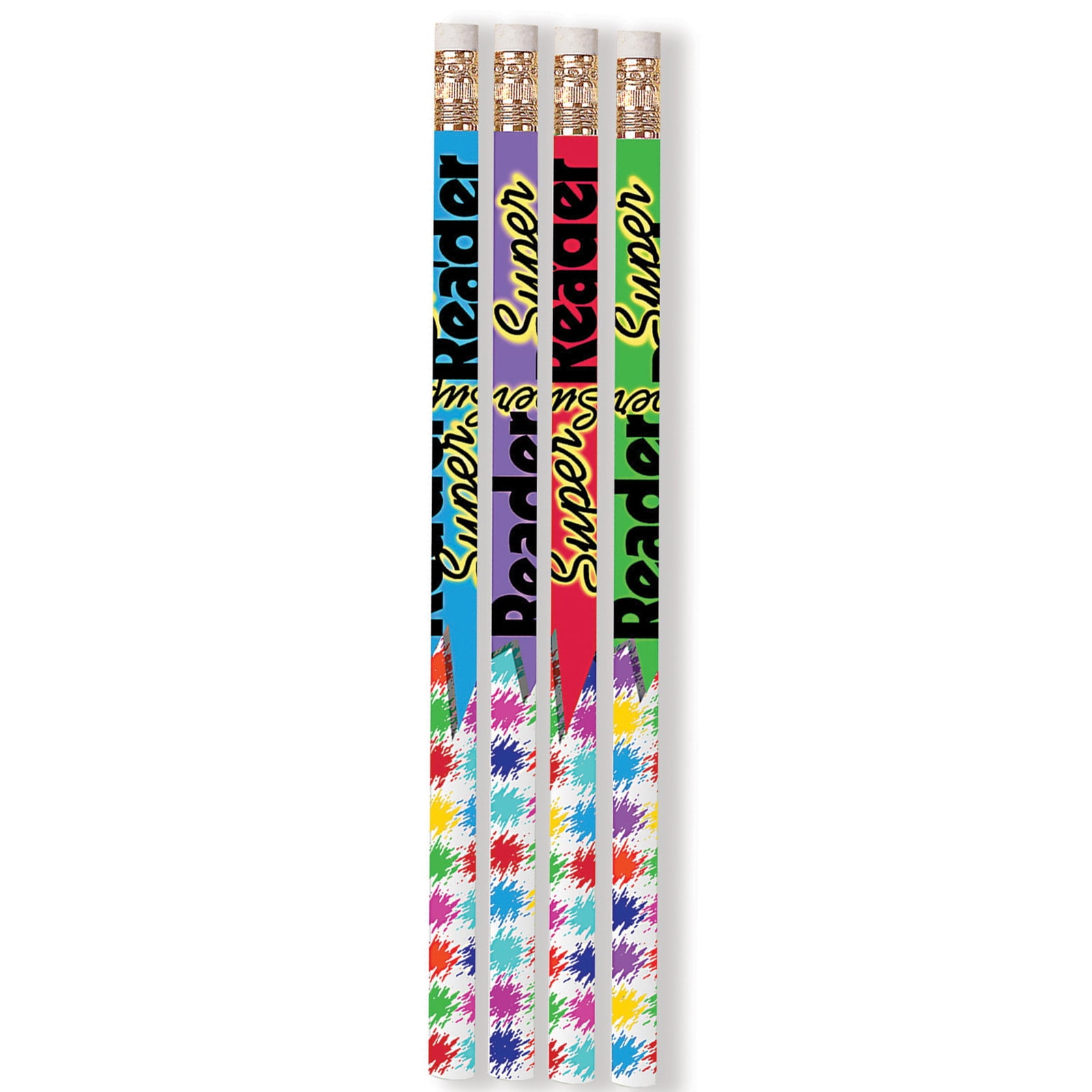 Musgrave Pencil Company Super Reader Motivational Pencils, Pack of 144