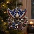 thumbnail image 2 of Clearance Gunhay Christmas Ornaments, 250 Anniversary USA Merchandise, United States 250th Anniversary Decor, America 250 Years Patriotic Home Decor, American Eagle, 2 of 7