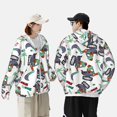 thumbnail image 4 of Balery Dinosaur on Excavator2 Sudadera ligera de manga larga con capucha y protección solar UPF 50+ para hombre y mujer, ideal para pesca y running-XX-Large, 4 of 7