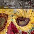 thumbnail image 6 of Sunflowers Cloth Napkins, Retro Flower Barn Doors Butterfly Farmhouse Brown Washable and Reusable Dinner Napkins Set of 8, Table Napkin for Kitchen Party Birthday Wedding Hotel Housewarming 20"x20", 6 of 9