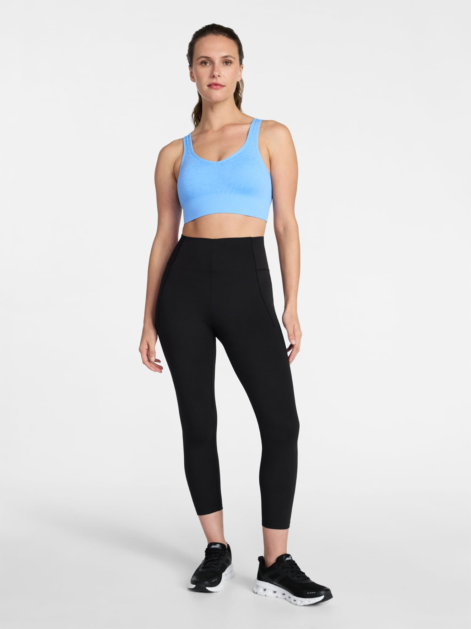 Avia Women's Low Support Seamless V-Neck Sports Bra, Sizes S-XXXL